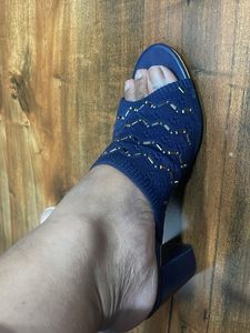 Stelatoes Navy Blue Slides