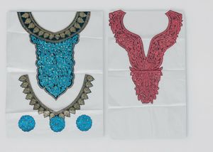 Embroidered Neck Patches (Set of 2)