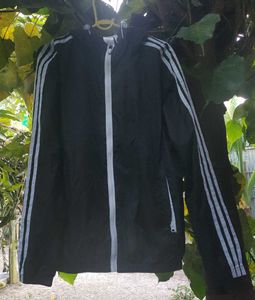 Adidas Windbreaker Running Black Athlete Jacket