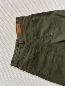 Olive Green Wide Leg Pants