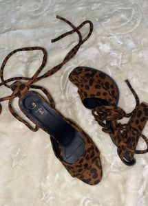 Leopard Print Heels - Size 41