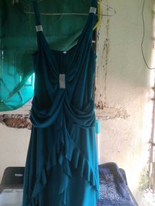Elegant Teal Party Dress