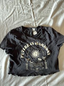 H&M Grey Crop Top