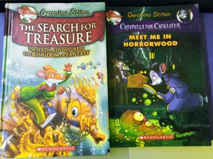 (NEW) Geronimo Stilton book Plus Wimpy Kid Book (Cabin Fever)