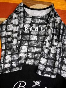 Black Check Top