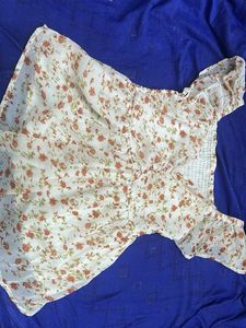 Floral Print Off-Shoulder Top