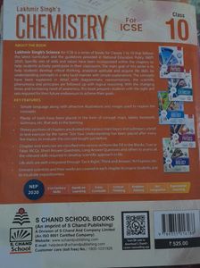 Class 10th Icse Chemistry Book
