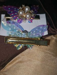 Pearl &amp; Crystal Hair Clip