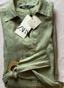 Zara Linen Blend Dress