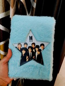 Fluffy Blue BTS Army Diary – Hide Your Secrets!