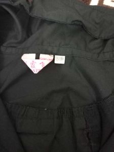 Black Casual High-Collar Tunic Dress w/ Front Zip