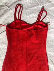RED PARTY BODYCON DRESS