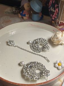 Silver Maang Tikka Set