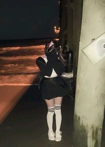 Striped Thigh High Socks