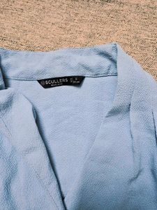 Blue Sleeveless Top