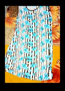 Floral Striped Sleeveless Dress