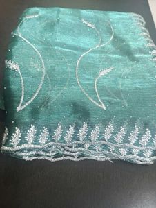 Green Embellished Dupatta