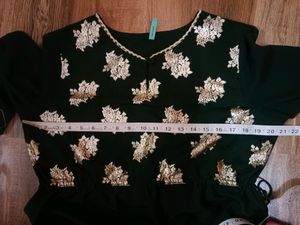 Janasya Brand Golden Printed Flawless Kurta