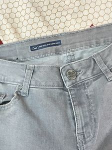 Bare Grey Mid Rise Skinny Jeans