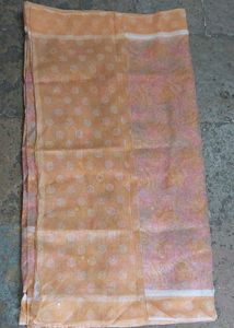 Orange Floral Saree