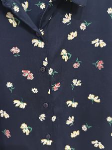 linen top from honey; floral print