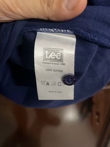 Lee Men Ink Blue Polo Neck T Shirt
