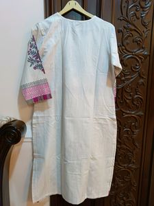 White Formal Kurta