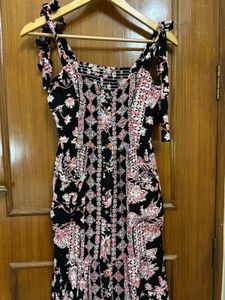 Floral Print Tie Strap Sundress