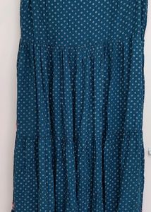 Sleeveless Blue Summer Dress