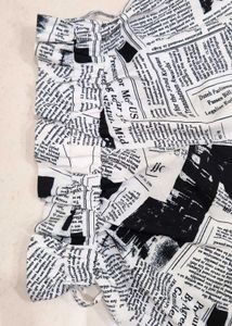 Newspaper Print Shorts