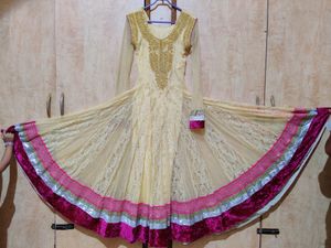 Anarkali Set With Pant &amp; Dupatta