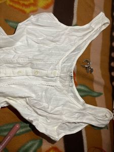 White Sleeveless Top