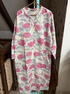 Floral Print Casual Kurti