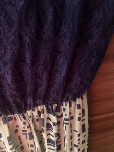 Hi-Low Pattern Maxi Dress