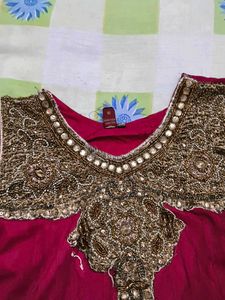 purple Anarkali Kurta