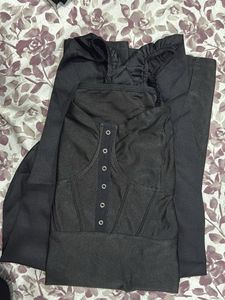 Black Long Sleeve Mini Dress