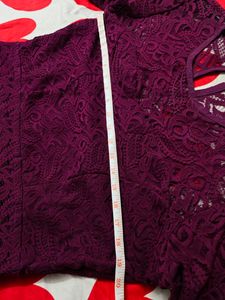Athena Burgundy Lace Maxi Dress