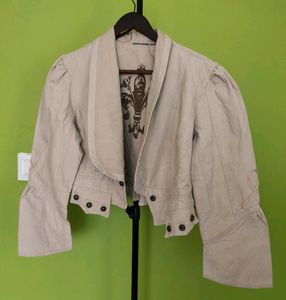 Trendy Denim Crop Jacket/New With Tag