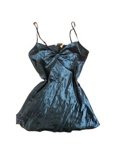 Satin Blue Dress