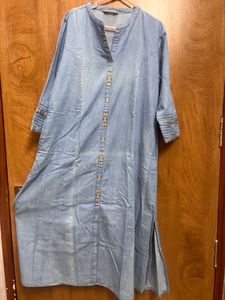 Denim Kurta