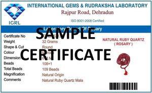 Diamond Cut Real Ruby Quartz Mala