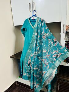 Teal Libas Kurta Set