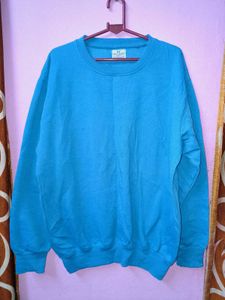 Turquoise Pullover Sweatshirt