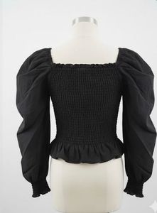 Chic Black Bow Tie Blouse