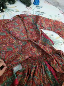 Bohemian Style Wrap Top With Plazzo Set