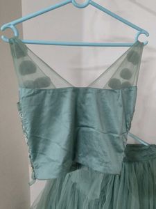 sea Green Lehenga Choli Set
