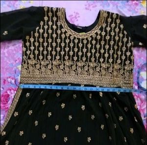 New Olive Party Wear Heavy Embroidered Kurta Set