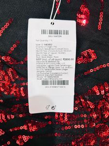 Savana red sequinned cocktail dress