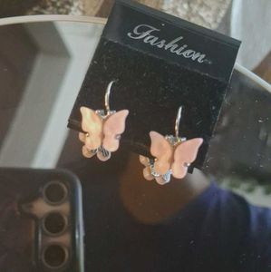 Korean Butterfly Earrings 🦋 💖