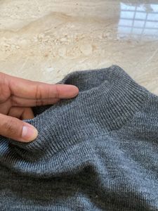 Grey Turtleneck Sweater